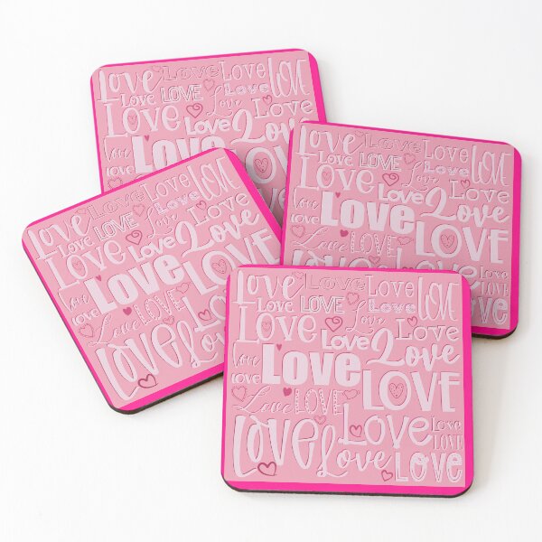 Item preview, Love is the biggest word , Valentine greeting in pink designed and sold by marina63.