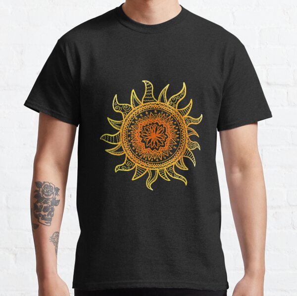 Mandala del sol Camiseta clásica