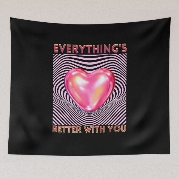 Item preview, Everything's Better With You Pink Lollipop Heart Valentines designed and sold by CalmNCool.