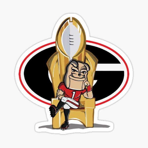 2022 Nationaler Meister UGA Georgia Bulldogs Champion Sticker