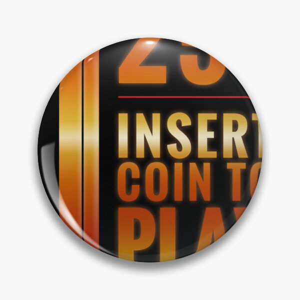 Item preview, Insert 25¢ to play classic arcade coin slot Sticker designed and sold by VanessaHowahl.