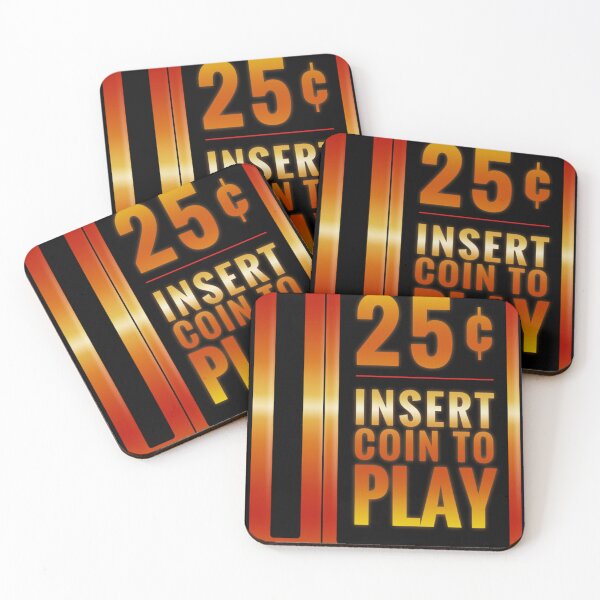 Item preview, Insert 25¢ to play classic arcade coin slot Sticker designed and sold by VanessaHowahl.