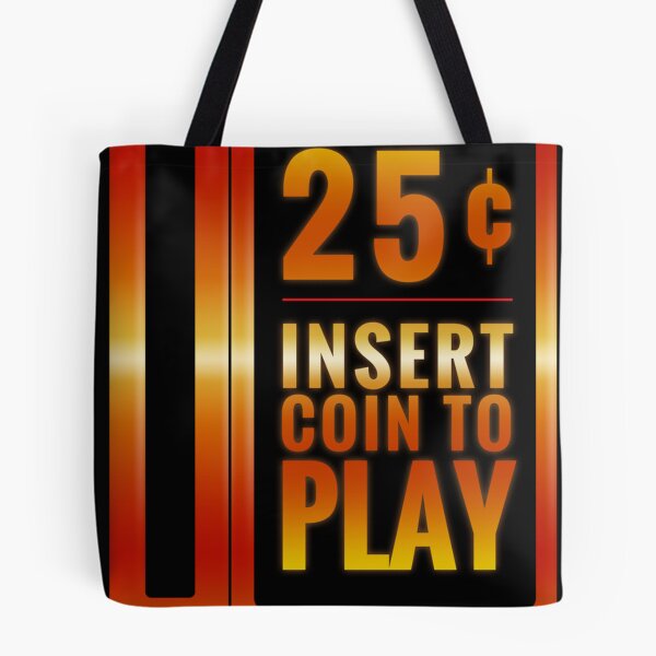 Item preview, Insert 25¢ to play classic arcade coin slot Sticker designed and sold by VanessaHowahl.