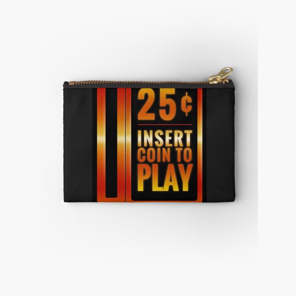 Item preview, Insert 25¢ to play classic arcade coin slot Sticker designed and sold by VanessaHowahl.