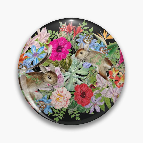 Item preview, Ornate Cute Jerboa In Tropics And Beautiful Decorative Cascading Tropical Flowers designed and sold by TrulyEpoque.