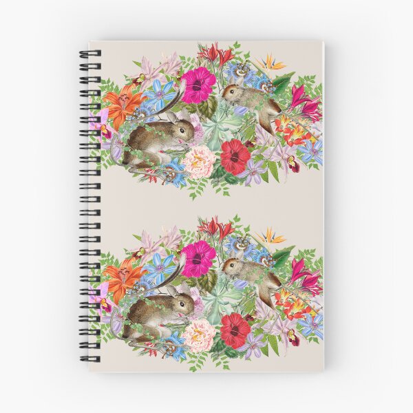 Item preview, Ornate Cute Jerboa In Tropics And Beautiful Decorative Cascading Tropical Flowers designed and sold by TrulyEpoque.