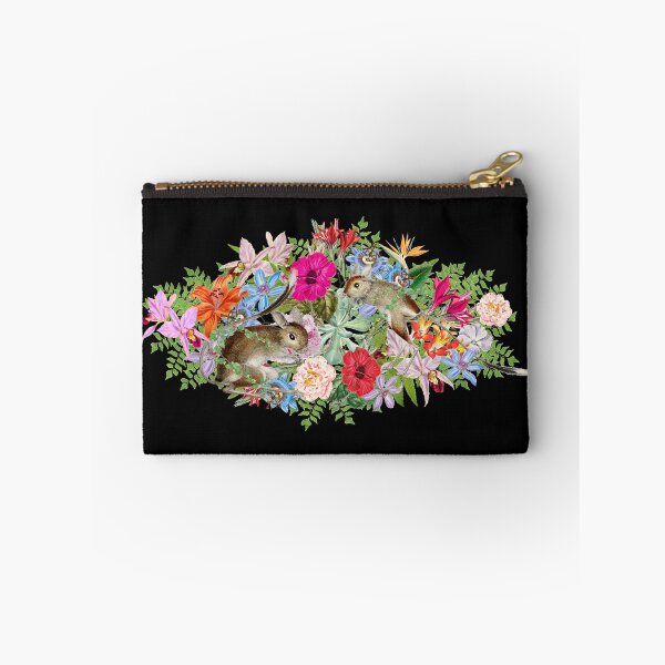 Item preview, Ornate Cute Jerboa In Tropics And Beautiful Decorative Cascading Tropical Flowers designed and sold by TrulyEpoque.