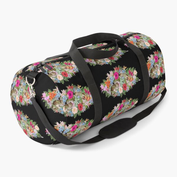 Item preview, Ornate Cute Jerboa In Tropics And Beautiful Decorative Cascading Tropical Flowers designed and sold by TrulyEpoque.