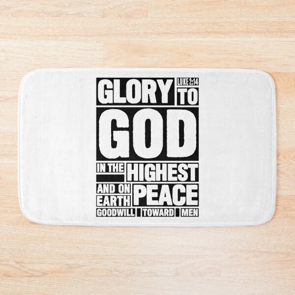 Item preview, Luke 2:14 Glory to God in the Highest designed and sold by plushism.