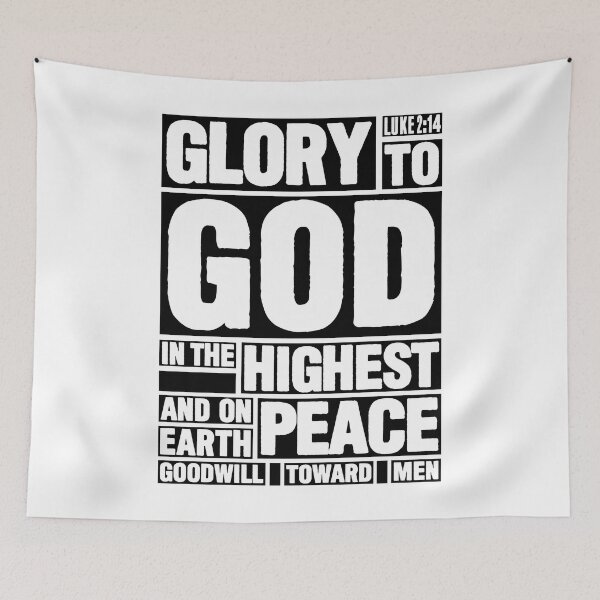 Item preview, Luke 2:14 Glory to God in the Highest designed and sold by plushism.