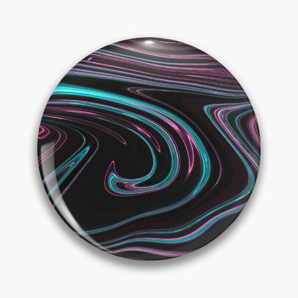Item preview, Pink and Blue Neon Chrome Metallic Holographic Pattern designed and sold by PrettyPage.