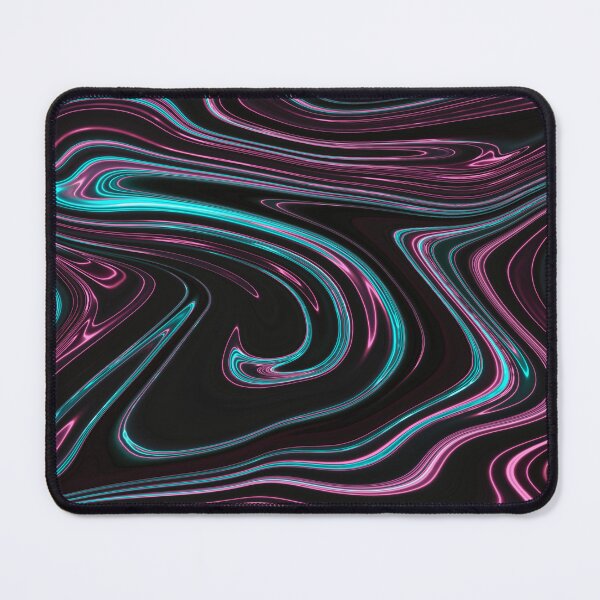 Item preview, Pink and Blue Neon Chrome Metallic Holographic Pattern designed and sold by PrettyPage.