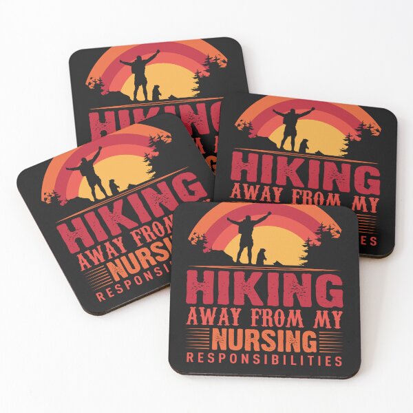 Item preview, Hiking Away From My Nursing Responsibilities funny Vintage Colors  designed and sold by َART LOVERS ★★★★★.