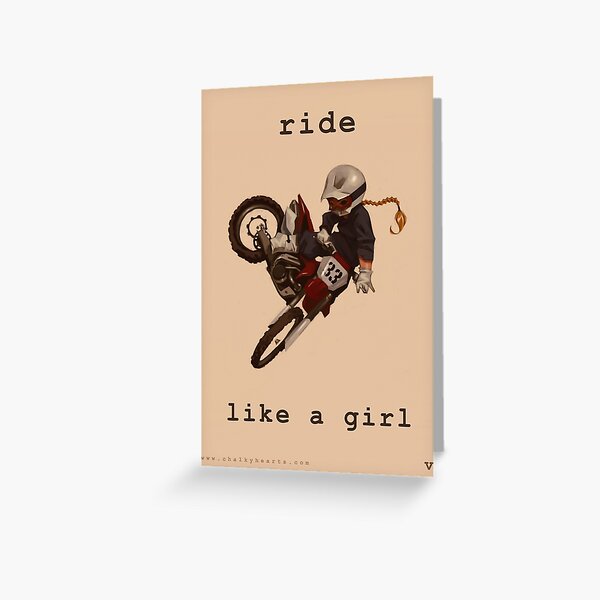 Ride Like a Girl Greeting Card