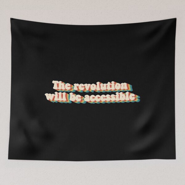 Item preview, The Revolution Will Be Accessible Retro Style designed and sold by Shop signer.