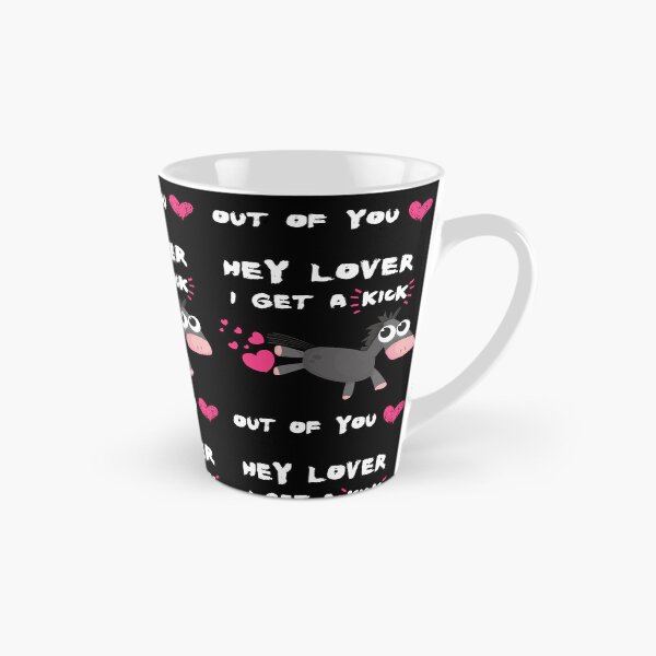 Item preview, Hey lover, I get a kick out of you,funny pun,cute donkey, lovers or valentines unisex shirt designed and sold by allycat57.