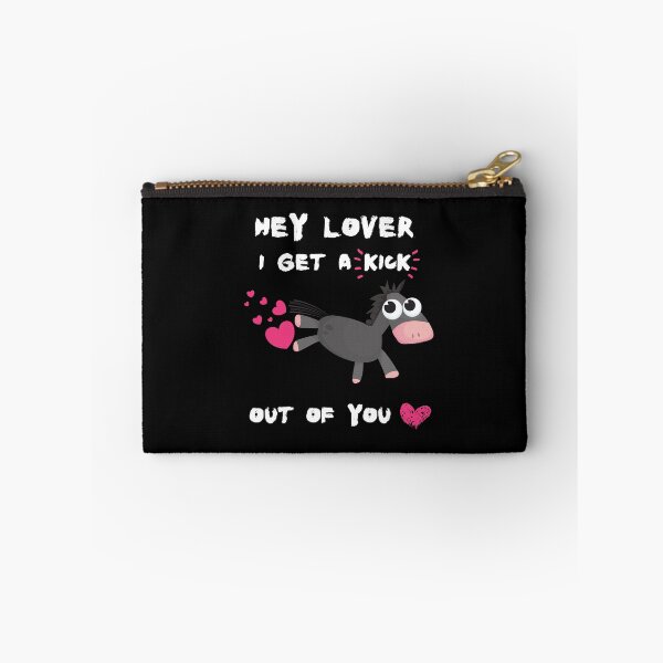 Item preview, Hey lover, I get a kick out of you,funny pun,cute donkey, lovers or valentines unisex shirt designed and sold by allycat57.