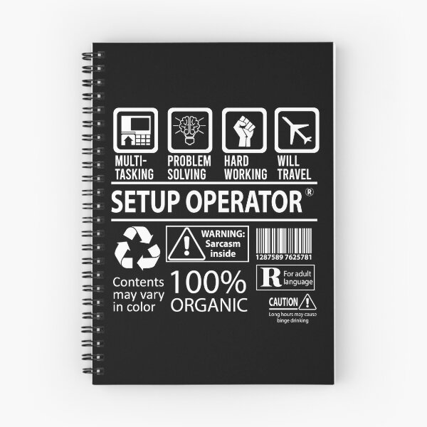 Item preview, Setup Operator T Shirt - MultiTasking Certified Job Gift Item Tee designed and sold by sabinacsnm.