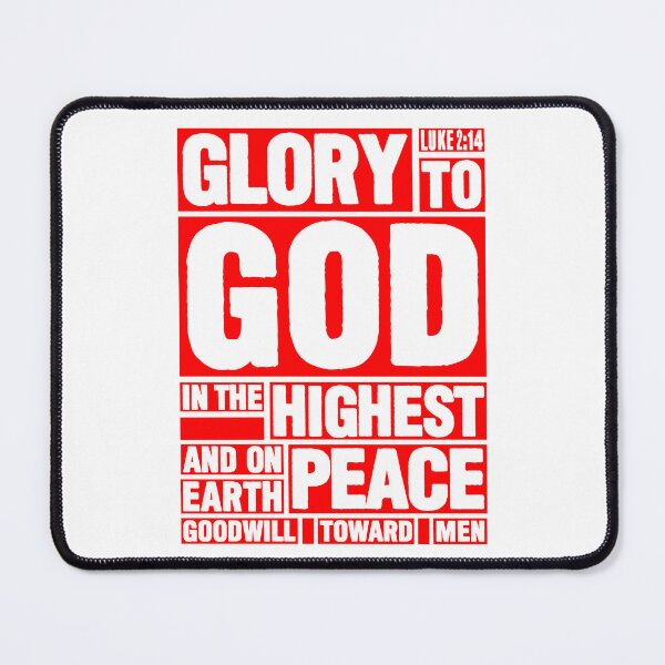 Item preview, Luke 2:14 Glory to God in the Highest designed and sold by plushism.