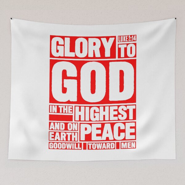 Item preview, Luke 2:14 Glory to God in the Highest designed and sold by plushism.