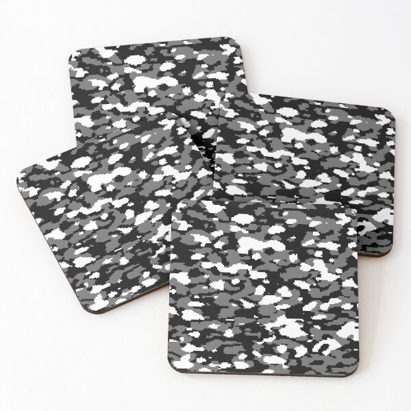 Item preview, Black and white Camo pattern digital Camouflage designed and sold by Tshirtstory.
