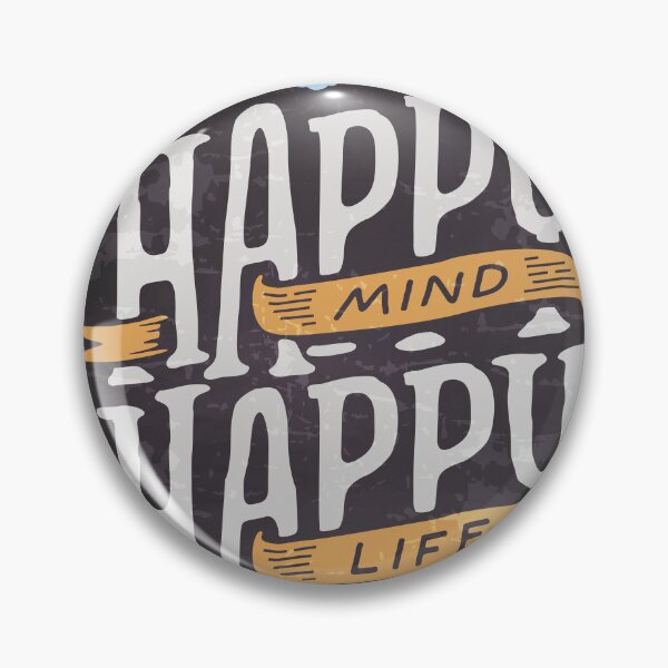 Item preview, Happy mind, Happy life — Motivation lettering, quote designed and sold by GreekTavern1979.