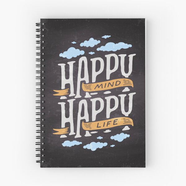 Item preview, Happy mind, Happy life — Motivation lettering, quote designed and sold by GreekTavern1979.