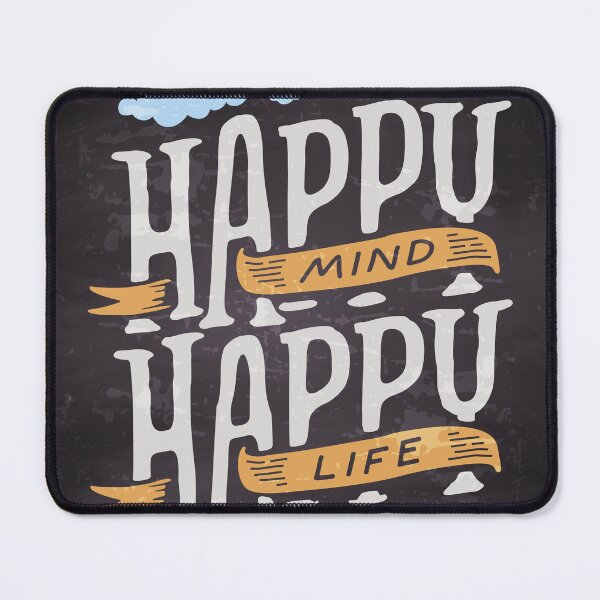 Item preview, Happy mind, Happy life — Motivation lettering, quote designed and sold by GreekTavern1979.