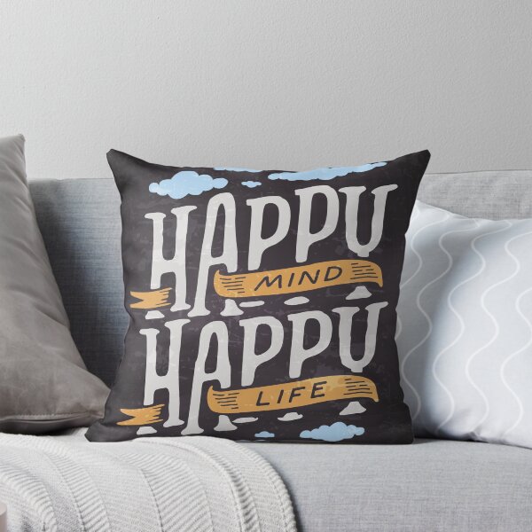 Item preview, Happy mind, Happy life — Motivation lettering, quote designed and sold by GreekTavern1979.