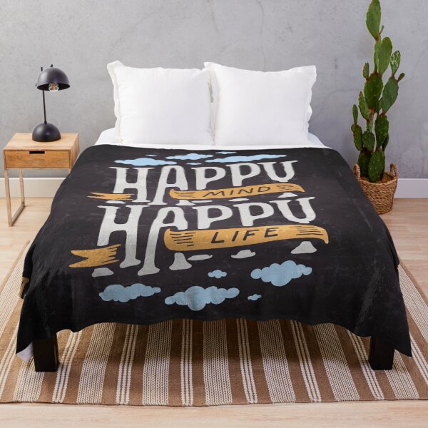 Item preview, Happy mind, Happy life — Motivation lettering, quote designed and sold by GreekTavern1979.
