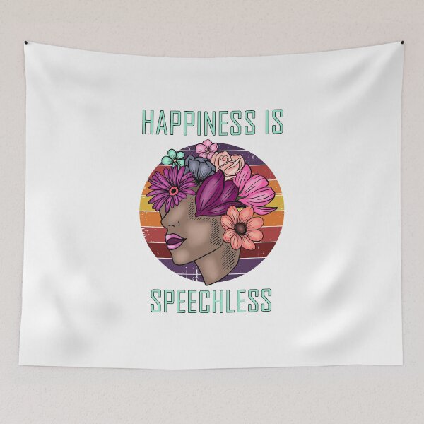 Item preview, happiness positivities - happiness is speechless - good energy vibe designed and sold by mmammammira.