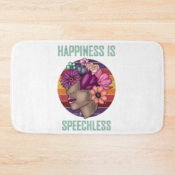 Item preview, happiness positivities - happiness is speechless - good energy vibe designed and sold by mmammammira.