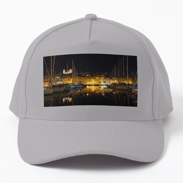 Reflecting on Malta - Senglea Magical Golden Night Baseball Cap