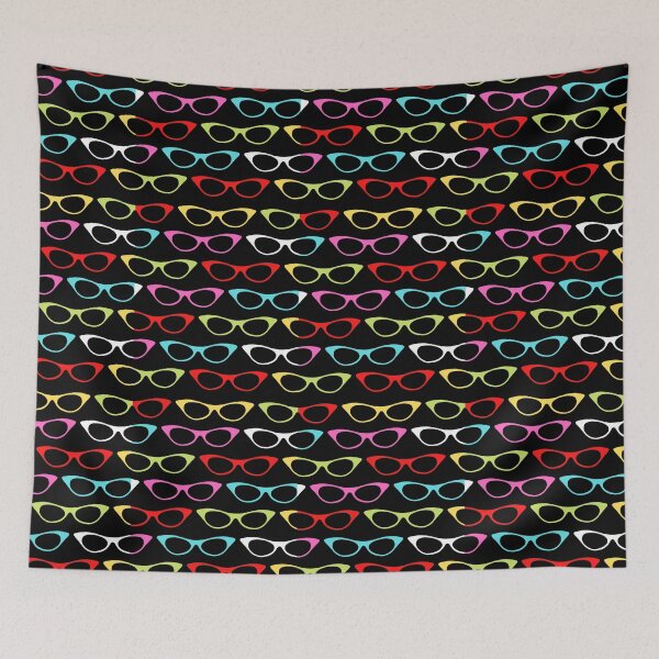 Item preview, Colorful Hipster Eyeglasses Pattern Cute And Beautiful Eyeglasses Pattern designed and sold by SeemDev786.