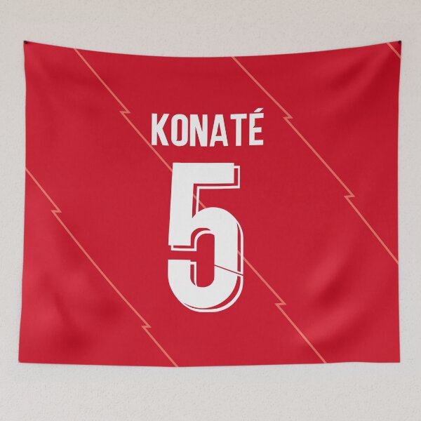 Item preview, Ibrahima Konaté Liverpool Home jersey 21/22 designed and sold by Alimator.