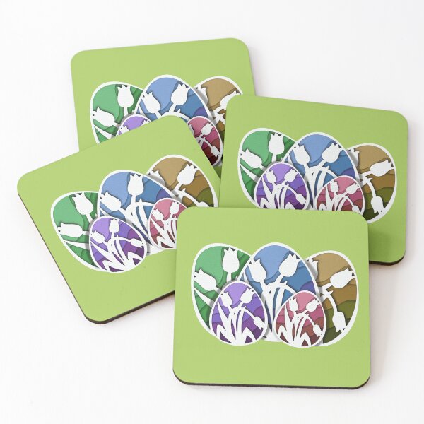 Artikelvorschau, Colourful Paper Cut Easter Eggs entworfen und verkauft von Maupi.