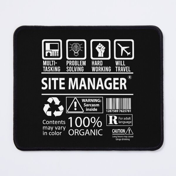 Item preview, Site Manager T Shirt - MultiTasking Certified Job Gift Item Tee designed and sold by andahanson.
