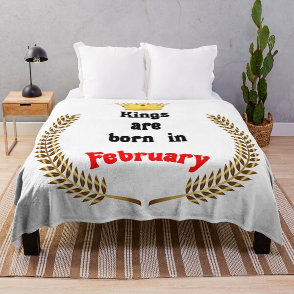 Item preview, Kings are born in February. Funny Quotes. Funny Gift designed and sold by D/Art ⭐⭐⭐⭐⭐.