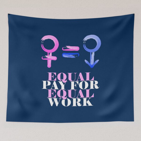 Item preview, Equal pay for equal work - Feminist designed and sold by crazycollective.