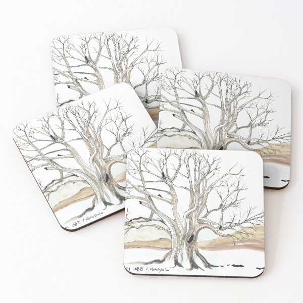 Item preview, Tree study with black and blue ink designed and sold by Kunst-Grafik .