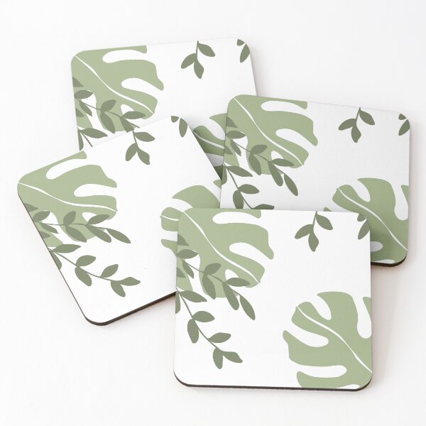 Item preview, simple leafy pattern designed and sold by KiwiBurrito.