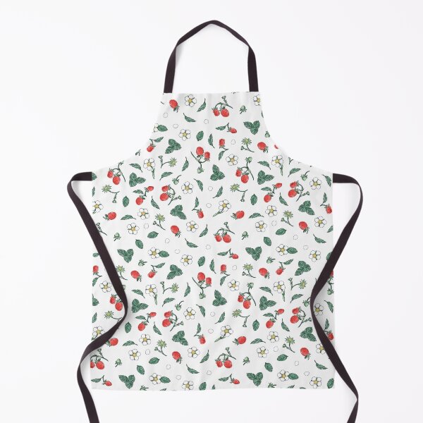 Item preview, wild strawberries on white designed and sold by demonique.