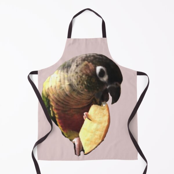 Item preview, Green Cheek Conure eating apple design | Conure eating | Small Parrot | Parakeet | Parrot lover designed and sold by TatianaLG.