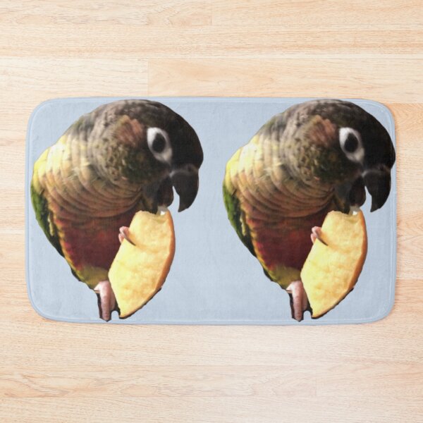 Item preview, Green Cheek Conure eating apple design | Conure eating | Small Parrot | Parakeet | Parrot lover designed and sold by TatianaLG.