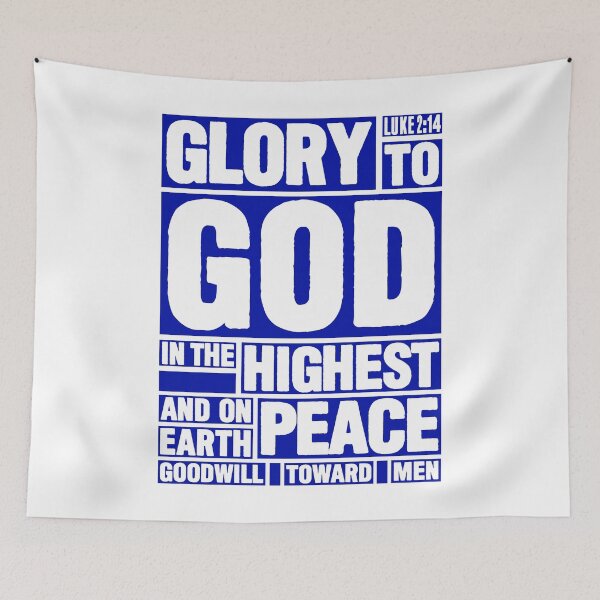 Item preview, Luke 2:14 Glory to God in the Highest designed and sold by plushism.
