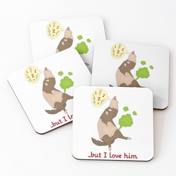 Item preview, He farts and snores but I love him funny ferret designed and sold by dass-art.