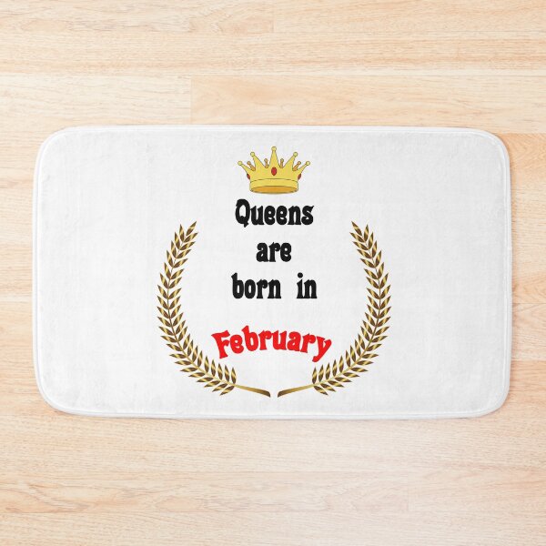 Item preview, Queens are born in February. Funny Quotes. Funny Gift designed and sold by D/Art ⭐⭐⭐⭐⭐.