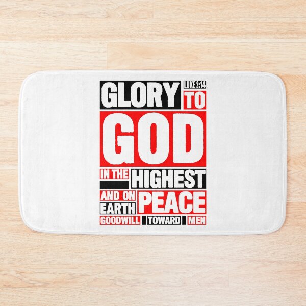 Item preview, Luke 2:14 Glory to God in the Highest designed and sold by plushism.