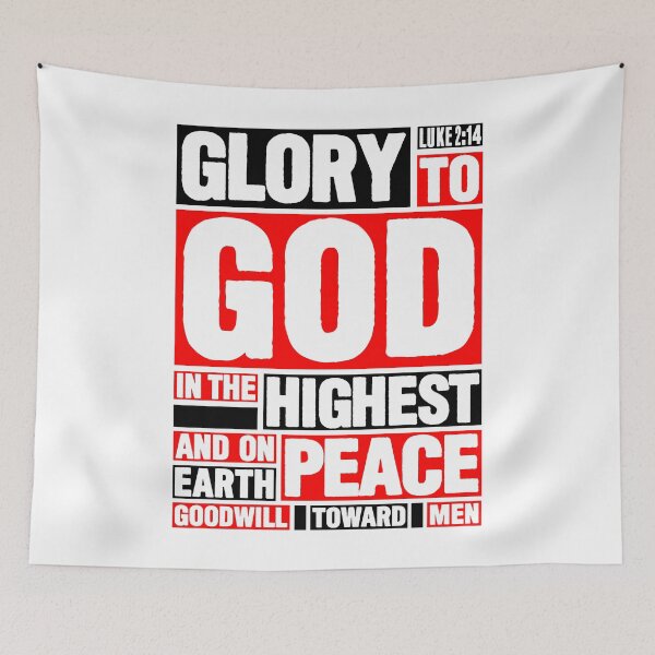 Item preview, Luke 2:14 Glory to God in the Highest designed and sold by plushism.