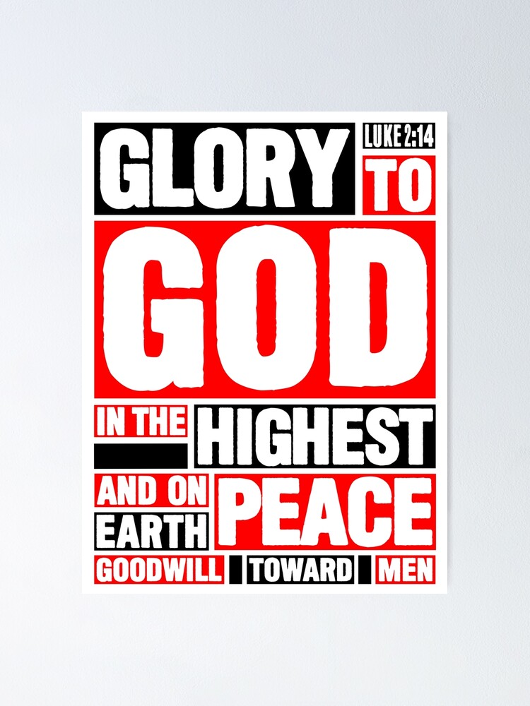 Luke 2:14 Glory to God in the Highest